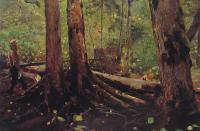 Homer, Winslow - Woodchopper in the Adirondacks